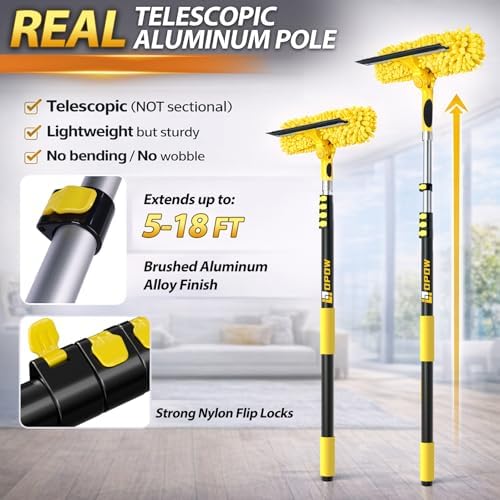 24 Feet High Reach Squeegee Window Cleaner Kit - Image 4