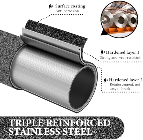 Floor Scraper Long Handle Heavy Duty, 31-61“ Long Handle Blade Scraper Tool - Image 5