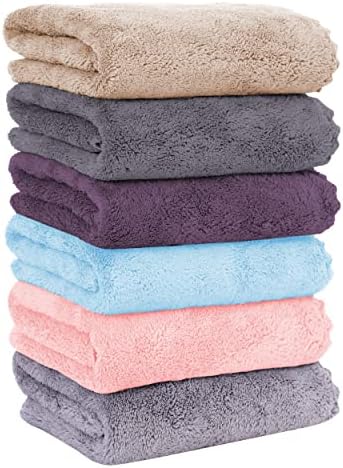 MOONQUEEN 6 Pack Premium Hand Towels by MOONQUEEN