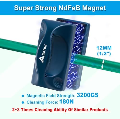 DaToo Aquarium Mini Magnetic Scrubber Scraper Small Fish Tank Cleaner Nano - Image 4