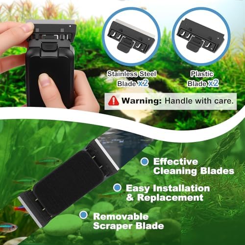 fishkeeper Dual-Blades Magnetic Aquarium Glass Cleaner - Image 4
