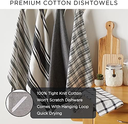 DII Assorted Woven Kitchen Set, Storm Blue, 5 Piece - Image 6