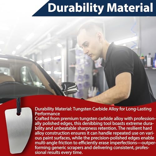 Shark Blade Carbide Scraper for Car Paint Denibbing & Paint Run Removal - Image 3
