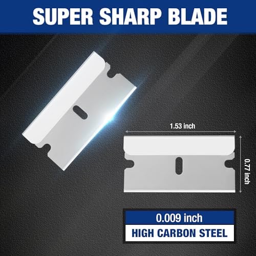 WORKPRO 400-Pack Single Edge Razor Blades, Carbon Steel Scraper Blades - Image 2