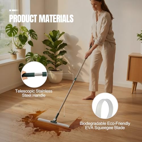 29"-49" Telescopic Pole Floor Squeegee - Image 5