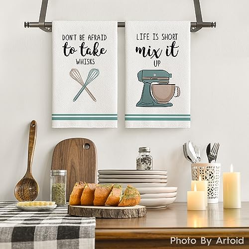 Artoid Mode Ware Funny Coffee Kitchen Towels Dish Towels, 18x26 Inch Farmhouse - Image 2