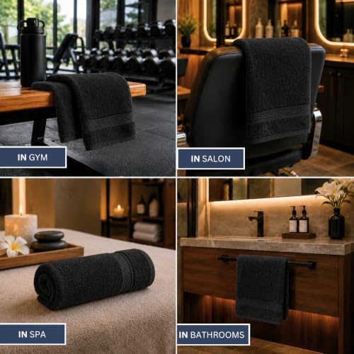 Bulk 72-Pack Premium Commercial Hand Towels, 600 GSM - Image 3