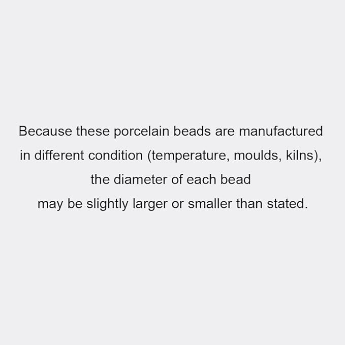 INSPIRELLE 180 Pieces Porcelain Beads Chinese Round Ceramic Beads 8mm for Handmade Jewelry Making Bracelets Necklace Making, Leopard