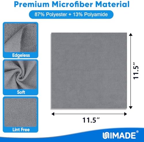 UNIMADE Microfiber Cleaning Cloth, 50 Pack Microfiber Towels - Image 2