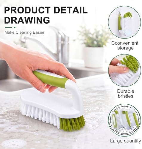 Lallisa 12 Pcs Scrub Brush Bulk - Image 3