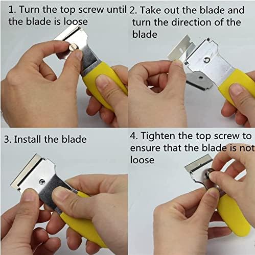 Multi-Purpose Scraper Tool 2 Pack – Metal Razor Blade Scraper Set - Image 5