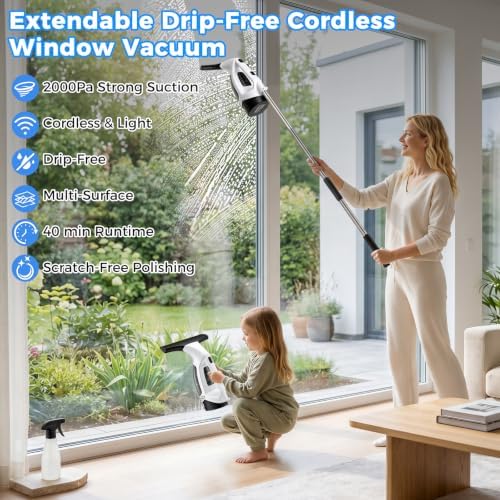 2000Pa Window Vacuum Squeegee - Image 2
