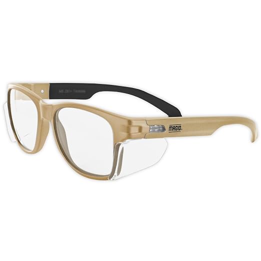 MAGID Y50 Safety Glasses for Construction | Coyote Tan Frame — 144-Pack by MagidGloveSafety