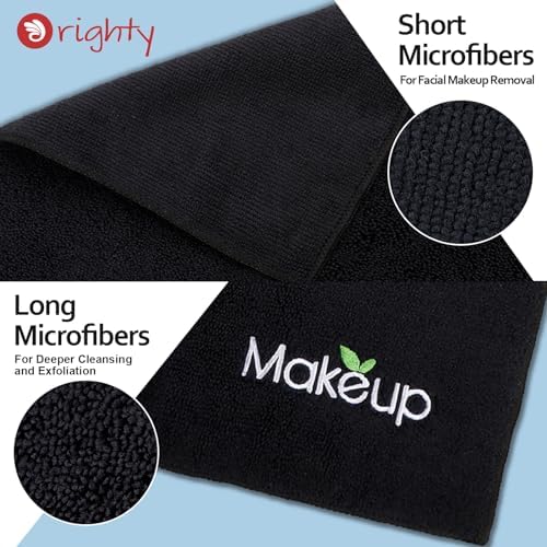Orighty Microfiber Makeup Remover Cloths, 13 x 13 Inch, 6 Pack - Image 3