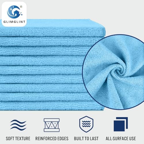 GLIMGLINT Microfiber Cleaning Cloth, 150 Pack Towels - Image 3