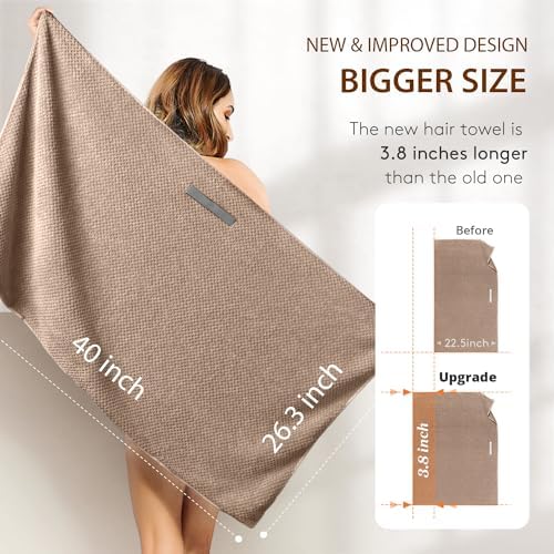 YFONG Large Microfiber Hair Towel Wrap - Image 5