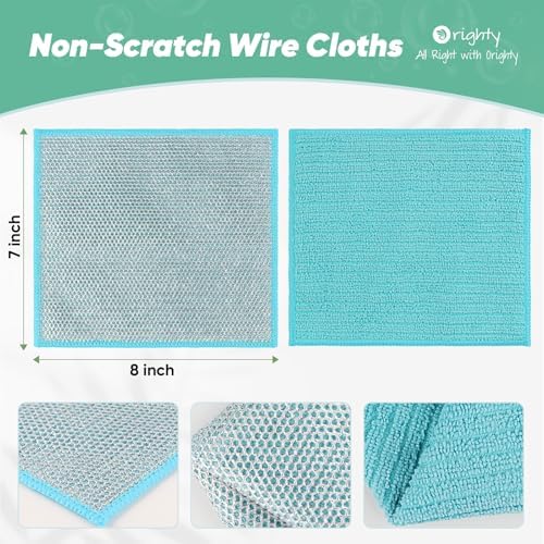 Orighty Dish Cloths, 48 Pack Double-Layer Metal Dish Rags - Image 2
