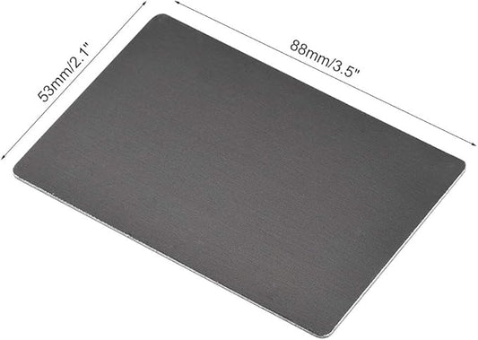 uxcell Blank Metal Card 88x53x1mm Anodized Aluminum Plate for DIY Laser Printing Engraving Black 5 Pcs