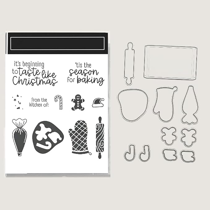 2025-2026 Stamps and Dies for Card Making, Stamps and Dies Set 2025 for Christmas and Halloween, Die Cut DIY Various Festivals Album Scrapbooking Birthdays Greeting Card (M4342)