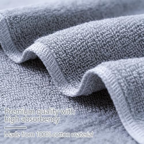 Luxury Hand Towels Set for Bathroom, 2 Pack, Light Grey - Image 7