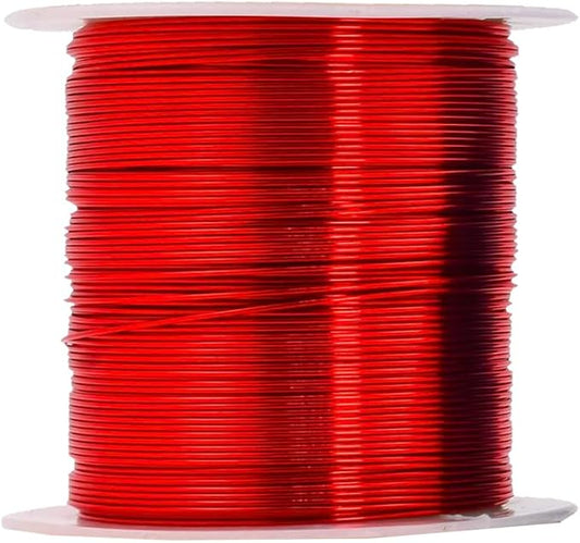 Mandala Crafts 22 Gauge Anodized Aluminum Craft Wire for Jewelry Making - 400 FT Colored Flexible Rainbow Wire - Bendable for Bonsai Armature Crafting Sculpting