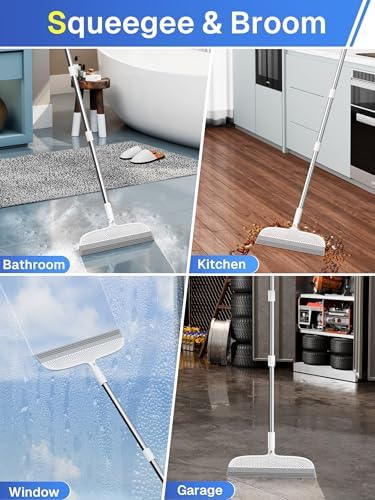 Silicone Floor Squeegee, 180° Rotating Air Broom, Squeegee - Image 4