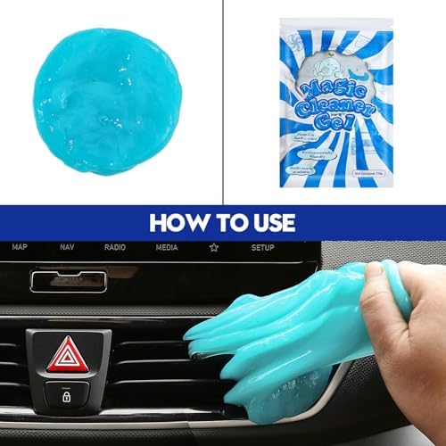 23Pcs Car Detailing Kit Detailing Brush Set Car Wash Cleaning Kit Blue - Image 6
