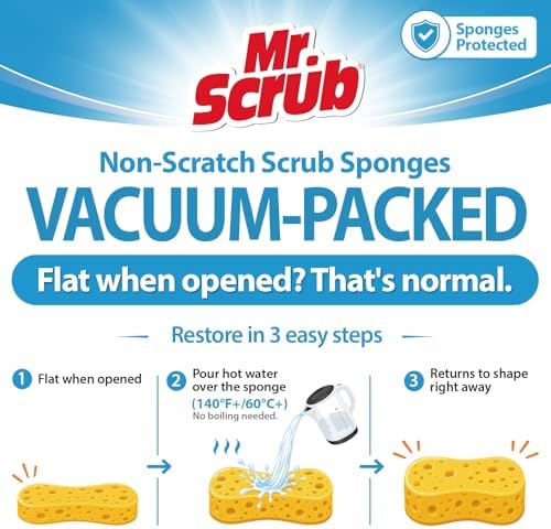 Sponges Kitchen Dish Sponge for Washing Dishes Cleaning Kitchen, All-Purpose - Image 6