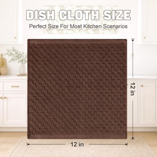 Homaxy 100% Cotton Terry Dish Cloths - Image 3