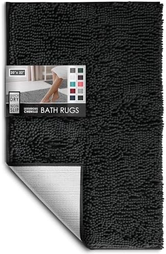 Hearth & Harbor Bathroom Rugs, Chenille Bath Mat by HearthHarbor