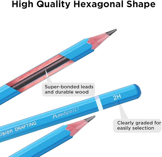 Sketch Pencils for Drawing 2H, Sketching & Doodling | Graphite Pencil for - Image 3