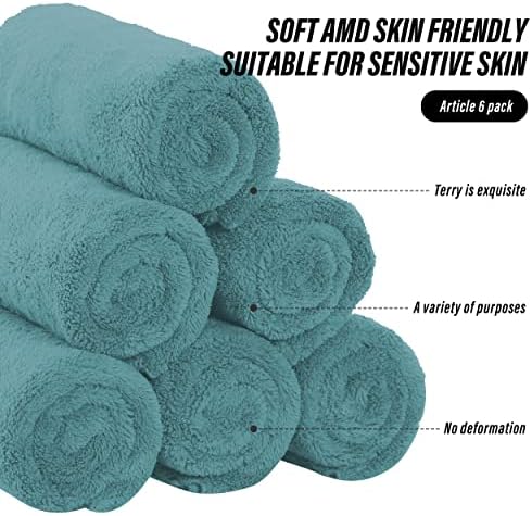 MOONQUEEN 6 Pack Premium Hand Towels - Image 7