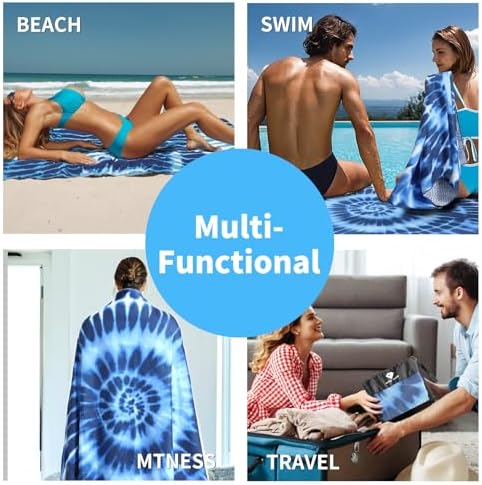 2 Pack Microfiber Beach Towel - Image 5