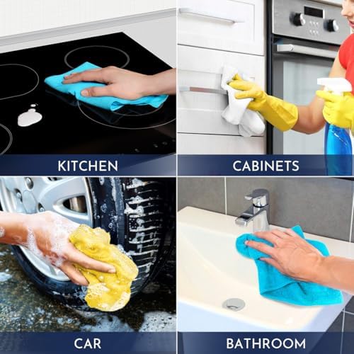 GLIMGLINT Microfiber Cleaning Cloth, 150 Pack Towels - Image 7