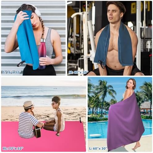 BOGI Microfiber Travel Sports Towel-Quick Dry Soft Lightweight Absorbent Compact - Image 5