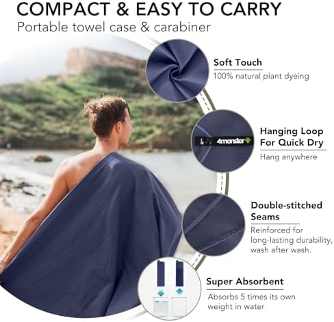 4Monster Quick Dry Travel Towel - Image 3