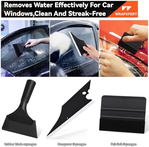 WRAPXPERT Window Tint Kit 15 PCS Vinyl Wrap Tools Kit Vehicle Glass Protective - Image 3