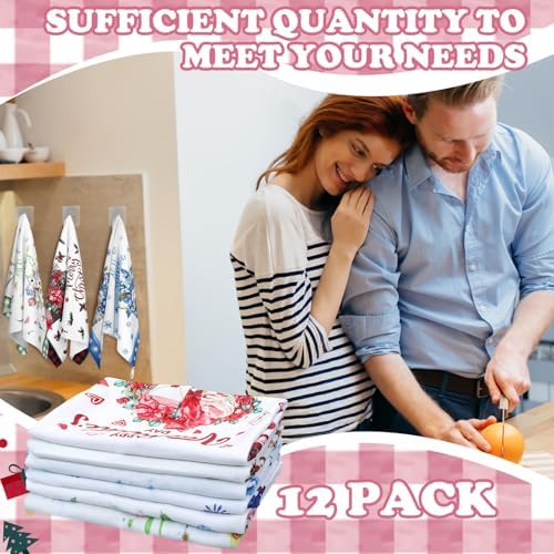 FuWeave 12 Pcs Seasonal Kitchen Towels Set - Image 4