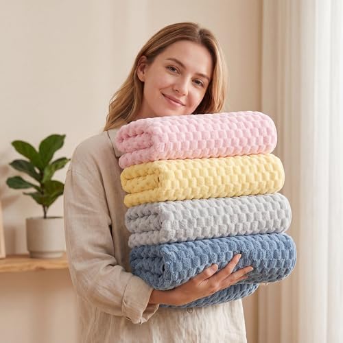 REDKISS 4 Pack Microfiber Bath Towels - Image 5