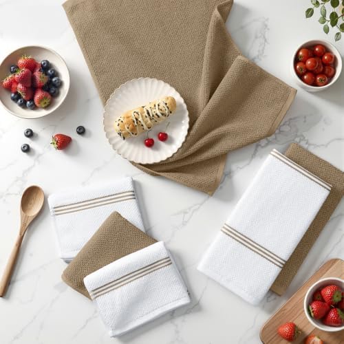 Homaxy Dual Design Cotton Kitchen Towels - Image 6