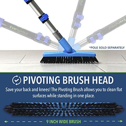 EVERSPROUT Grout Cleaning Brush, Swivel V-Shape Scrubber - Image 3