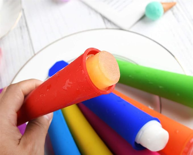 Silicone Ice Pop Molds, Popsicle Maker Molds, 8 Vibrant Colors - Image 6