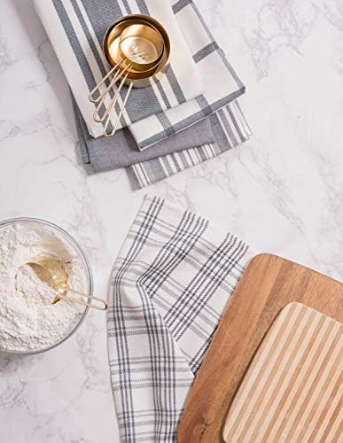 DII Assorted Woven, Kitchen Dishtowel Set, 5 Piece - Image 6