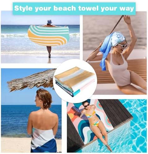 2 Pack Microfiber Beach Towel - Image 6
