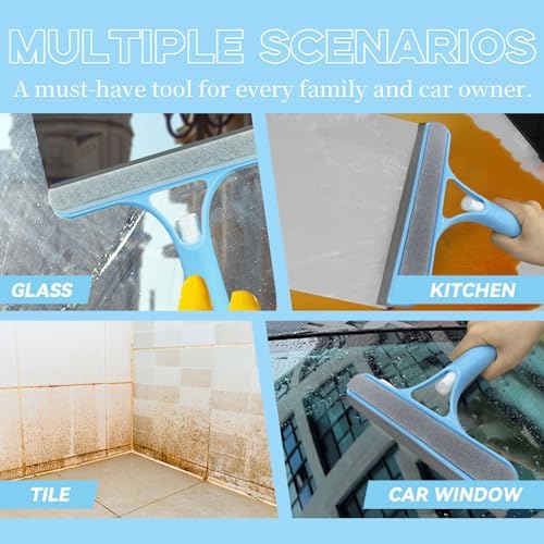 3 in 1 Window Cleaning Scraper, All-Purpose Spray Window Squeegee Cleaner Tool - Image 4