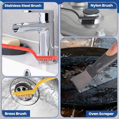 7Pcs Crevice Cleaning Brush, Toilet Brush, Used in Narrow Corner Tight Spaces - Image 5