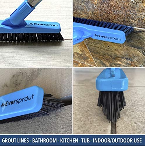 EVERSPROUT Grout Cleaning Brush, Swivel V-Shape Scrubber - Image 4