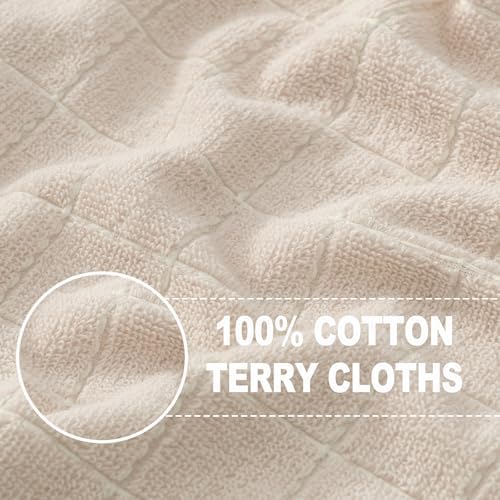Homaxy 100% Cotton Terry Kitchen Towels, 5 Pack - Image 2