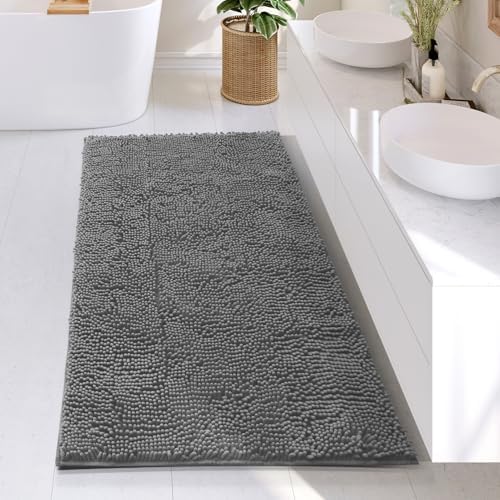 Hearth & Harbor Bathroom Rugs, Chenille Bath Mat - Image 2