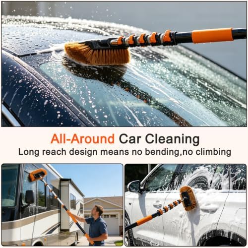 22FT Reach 6-in-1 Car Wash Brush Kit - Image 3